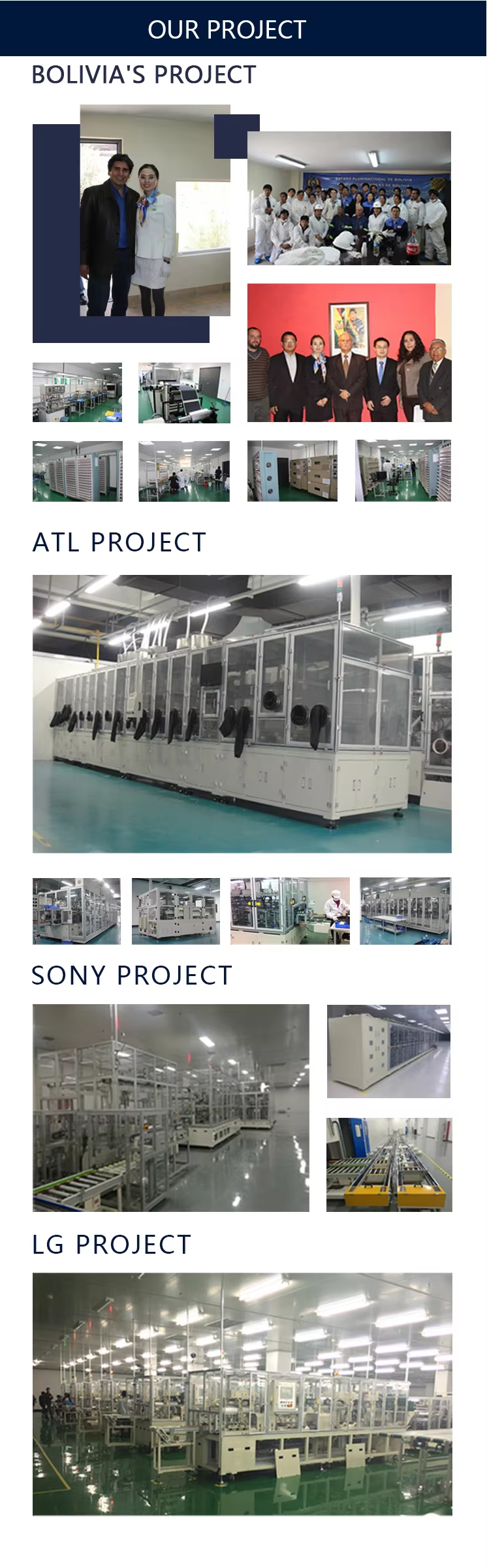 OUR battery equipment's PROJECT