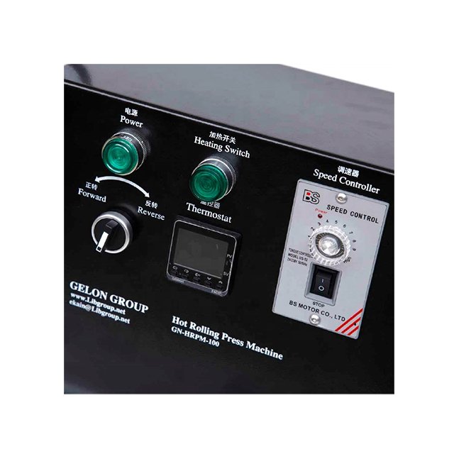 Hot Roller Press Machine for Battery Electrode Calendaring | 100mm Width | MR-100H | CE Certified